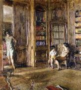 Edouard Vuillard In the Library USA oil painting artist